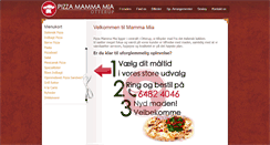 Desktop Screenshot of pizza-mammamia.dk